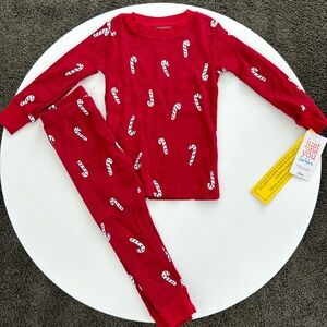Carter’s Candy Cane Matching Pajama Set 18 Months